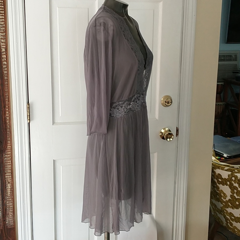 Cosabella Lingerie Lace Babydoll Sheer Robe Large